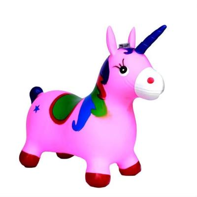 China Toy Inflatable Colorful PVC Material Inflatable Unicorn Horse For Kids Entertainment for sale