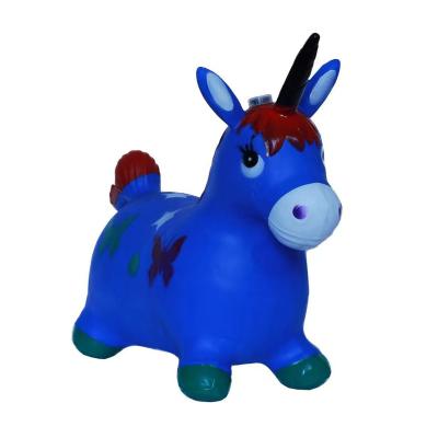 China PVC Eco-friendly Toy Hot Toy Inflatable Unicorn Horses That Kid Can Sit On It And Move for sale