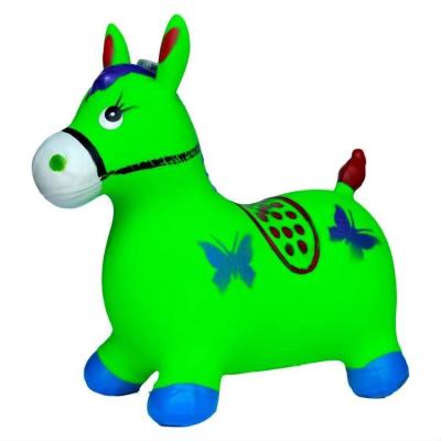 China Eco-friendly Inflatable Toy Hot PVC Inflatable Colorful Material Hop Horse For Kids Play for sale