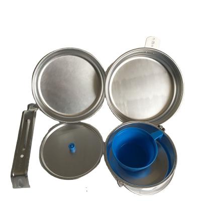 China Best quality dustproof including 5 pcs aluminum outdoor camping cookware set for sale