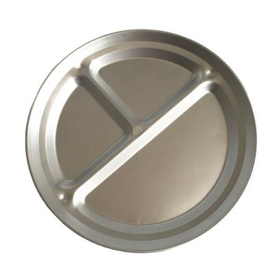 China New Design 2022 Sustainable Sustainable Canteen Aluminum Food Tray Plate for sale