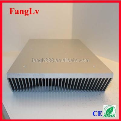 China Aluminum Flat Radiator 200mm Width Silver Anodize Radiator for sale