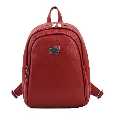 China New Style Texture Backpack Waterproof Genuine Leather Soft Backpack Mom Large Capacity School Backpack for sale