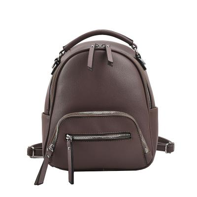 China New fashion trend waterproof genuine leather soft women's backpack texture leisure anti-theft travel backpack for sale