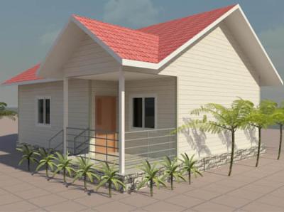 China Prefab Villa , Two Bedroom Modular Homes South Africa For Social Housing Projects for sale