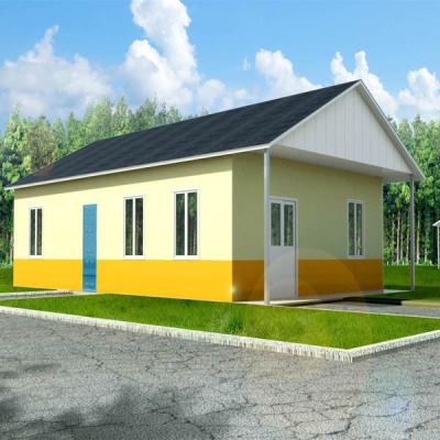 China Corrosion Resistance Two Bedroom Modular Homes Prefab Wooden House South Africa for sale