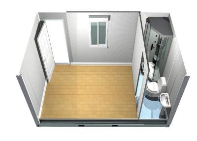 China Demountable standard Flat Pack Houses Office , Container Modular Homes for sale