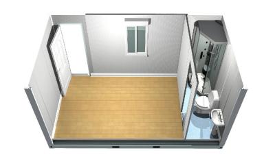 China Prefab Modulaire de Huizencontainers van de aluminiumlegering voor Badkamers/Toilet Te koop