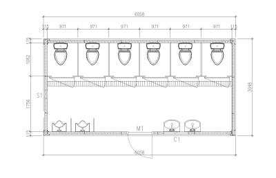 China Economische Container Modulaire Huizen/de Geprefabriceerde Plannen van de Bureaucontainer Huis Te koop