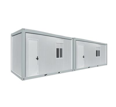 China Pvc-Vloer Twee 20 Voet Containerhuis voor Bureau, 15FT Prefabcontainerhuis Te koop