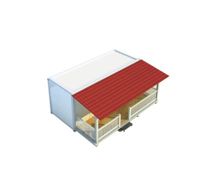 China Modern House Plan Living 20FT Container Home With 75mm PU Sandwich Panel for sale