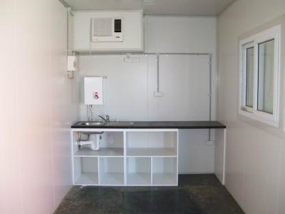 China Steel 20ft Prefabricated Container House Movable Homes For Kitchen for sale