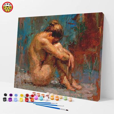 China Abstract Painting By Numbers Art Painting Decorative Painting By Numbers Home Porch Realistic Romantic Hand Painted Famous Hallway Nude for sale