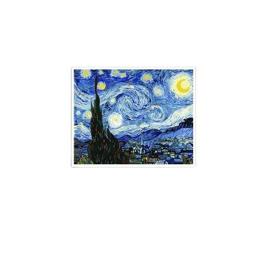 China Hot Selling Impressionist DIY Paint By Numbers Van Goh Masterpiece The Starry Night DIY Oil Painting Kits for sale