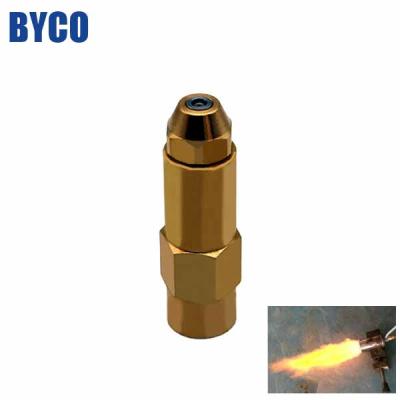 China BYCO Hotels 0.8mm Siphon Spray Nozzle Full Cone Waste Oil Burner Brass Air Jet Nozzle for sale