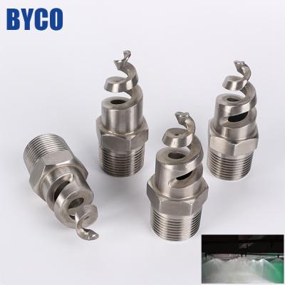 China BYCO 316 dedusting stainless steel SPJT whirlje spiral water jet nozzle for gas desulfurization for sale