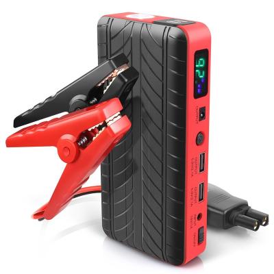 China Portable Passenger Car 12/24v Volt Emergency Jump Initiator Jump Starters Laptop Power Bank Battery With Dual USB Port for sale