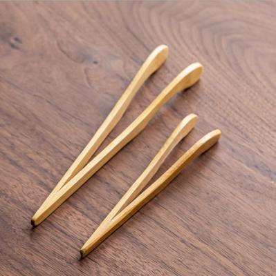 China Mini Bamboo Wooden Medical Coffee Stored Food Tea Clips Tongs Tongs (14 cm) for sale