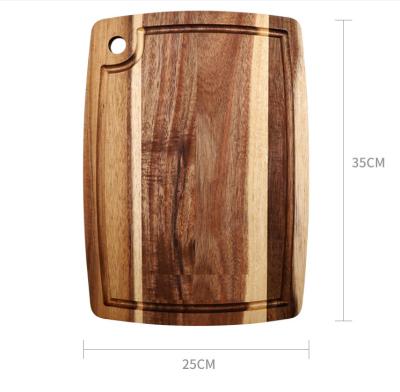 China Viable rectangular acacia breakfast cheese fruit wood solid wooden chopper for sale