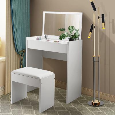 China Other US STOCK Universal Dresser Makeup Table With Storage And Stool White Mirror Dressing for sale