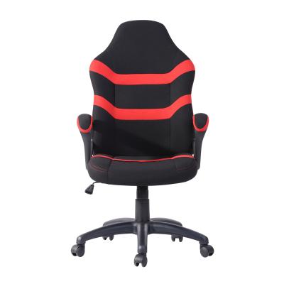 China CURRENT Red Swivel Chair US Gaming Office Chair with Adjustable Fabric Swivel, Suitable for Bedrooms and Apartments for sale