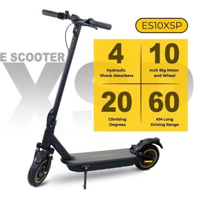 China BWIN New Unisex Powerful 10 Inch 700W e Motor Hydraulic Suspension Adult Electric Scooter 60KM Mileage 4 Sets for sale