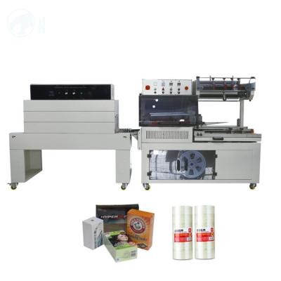 China Beverage Automatic L Type PE Film Cutting Shrink Wrapping Sealing Packing Machine for sale