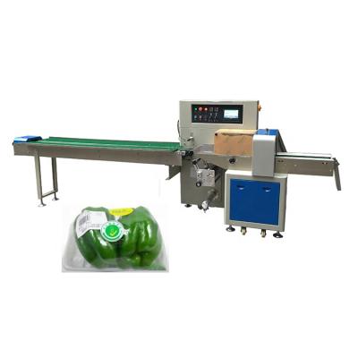 China Beverage Fresh Fruit And Vegetable Horizontal Flow Packing Machine for sale