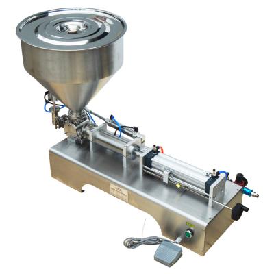 China Semi-automatic 50-500ml Pneumatic110v Cosmetic Cream Beverage Liquid Paste Filling Machine for sale