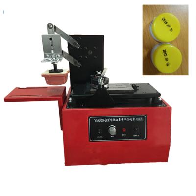 China Production date hot sale code number electric metal plate date coding small pad printing machine for sale