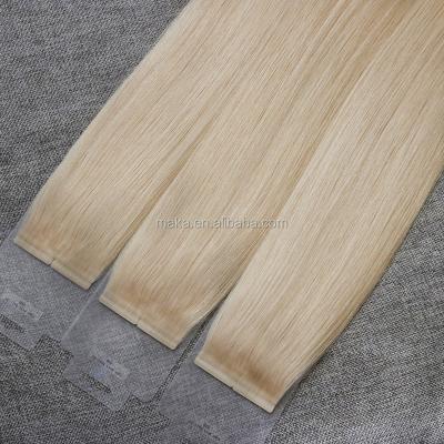 China European Silky Straight Blonde Hair Extensions Invisible Wave Tape Hair Band Hair for sale