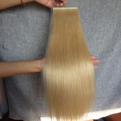 China Silky Straight European Hair Wave 100% Remy Hair Tape Hair Extension for sale