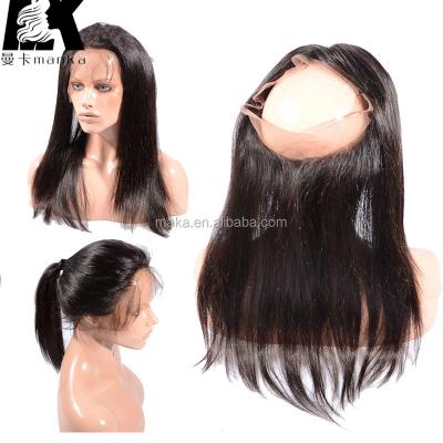 China New Arrivals Custom Order Virgin Hair Silky Straight Malaysian Lace Headband Natural Hairline 360 ​​Lace Band Headband With Elastic for sale