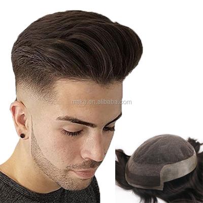 China Men Lace Up Hairpiece Hair Wig Men Lace Up Hairpiece Hair Wig for sale