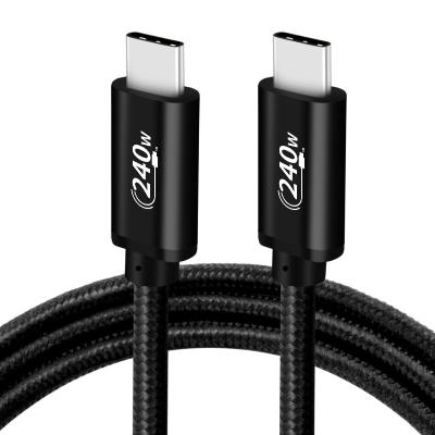 China Mobile Phone New Arrival Powerful USB C Cable PD 240W USB 2.0 Type C To Type C Cable 48V 5A Phone/PC Fast Charging Charger Cable for sale