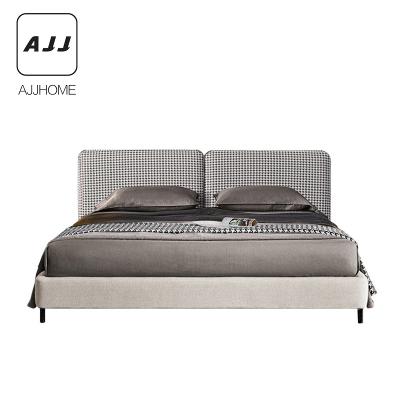 China AJJ CY34 Durable Nordic Modern Minimalist 1.5 Meters 1.8 Meters Designer Creative Double Master Bedroom Bed for sale