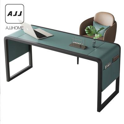 China AJJ B19A Light Portable Modern Minimalist Luxury Simple Computer Italian Study Room Furniture Set Combination Desk With Cabinet for sale