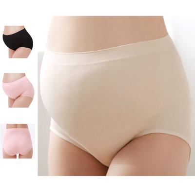 China Women Maternity Tops Panties Softer Comfortable Pregnant Seamless Underwear Wholesale Briefs Antibacterial for sale