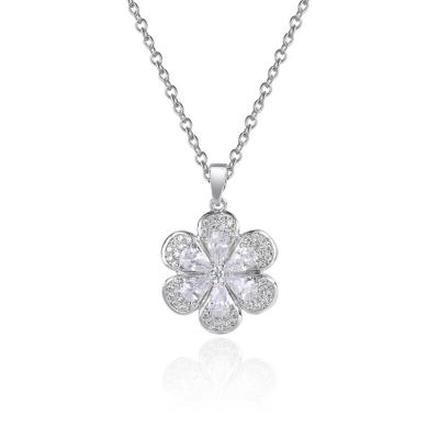 China FASHIONABLE Manufacturers Selling Fashion Necklace Ladies Necklace Elegant Flower Pendant Necklace for sale