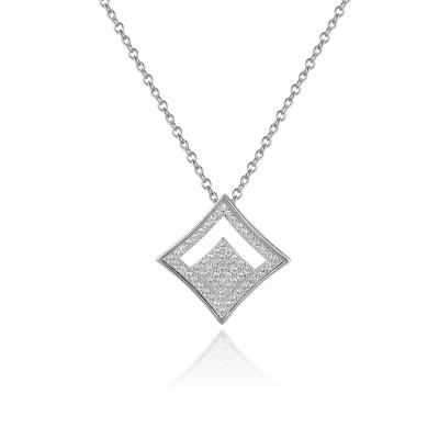 China New Arrival FASHIONABLE High Quality Square Necklace Ladies Necklace Design Geometric Necklace for sale