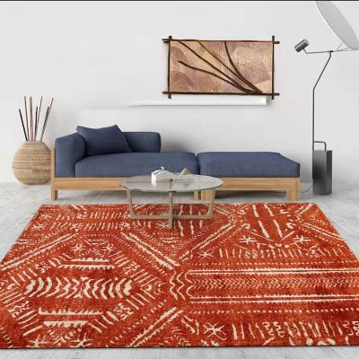 China Wholesale Home Bedroom Classic Moroccan Large Size Living Room Blanket Carpet Turkey Style Geometric Pattern for sale