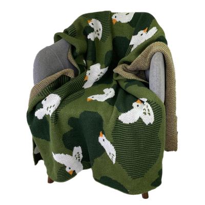 China Limited Time Offer Cartoon Peace Dove Winter Thickening Nap Office Bedroom Covering Shawl Sofa Set Towel Comforter Bedding for sale