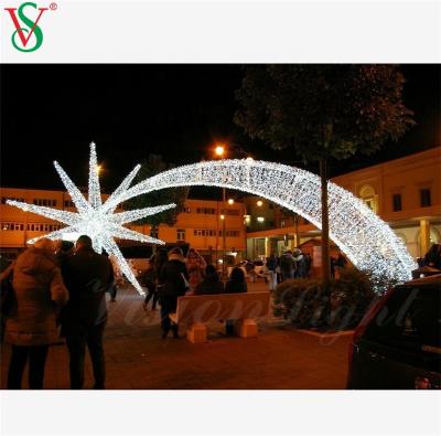 China Outdoor Commercial Use Christmas Arch 3D LED Patterns Giant Star Pattern Lights for sale