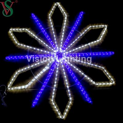 China Outdoor Decoration Modern Christmas Landscape Lighting IP65 2D Pattern Led Snowflake Light for sale