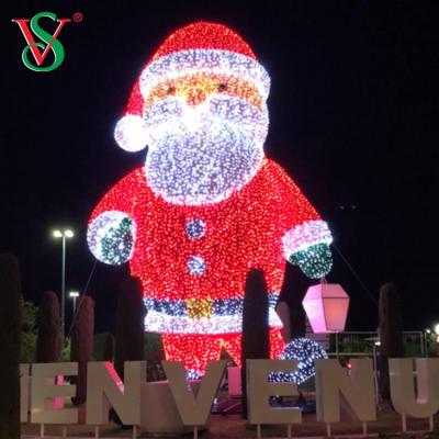 China Commercial Use Led 3D Santa Claus For New Year Christmas Decoration Pattern Light for sale