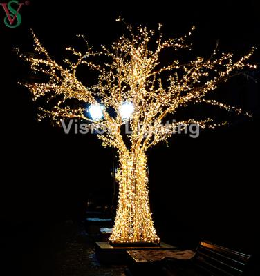 China High Quality Europe IP44 Giant Sculpture Outdoor Decoration Simulate LED Christmas Tree Light For Holiday Use for sale