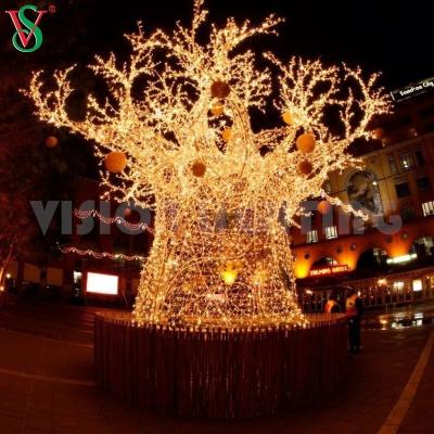 China Regular Brightness Outdoor Decorative Street Christmas Light Led 3D Branch Artificial Tree Lighted Twig for sale