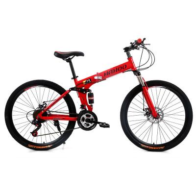 China High Quality 20/24/26 Inch Carbon Steel 21/24/27 Speed ​​Mountain Bike Foldable Shockproof Adult Mountain Bike for sale