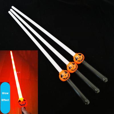 China 2021 New Design Kids Toys LED Light Sword Plastic Saber Toys Pumpkin Modeling Light For Halloween Party LED Kids Flashing Cos-game for sale