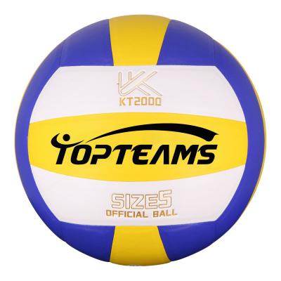 China Volleyball Playing Custom NO.5 Volleyball Rubber Liner Beach Volleyball To Form Soft High Elasticity PVC Outdoor Indoor Outdoor Game for sale